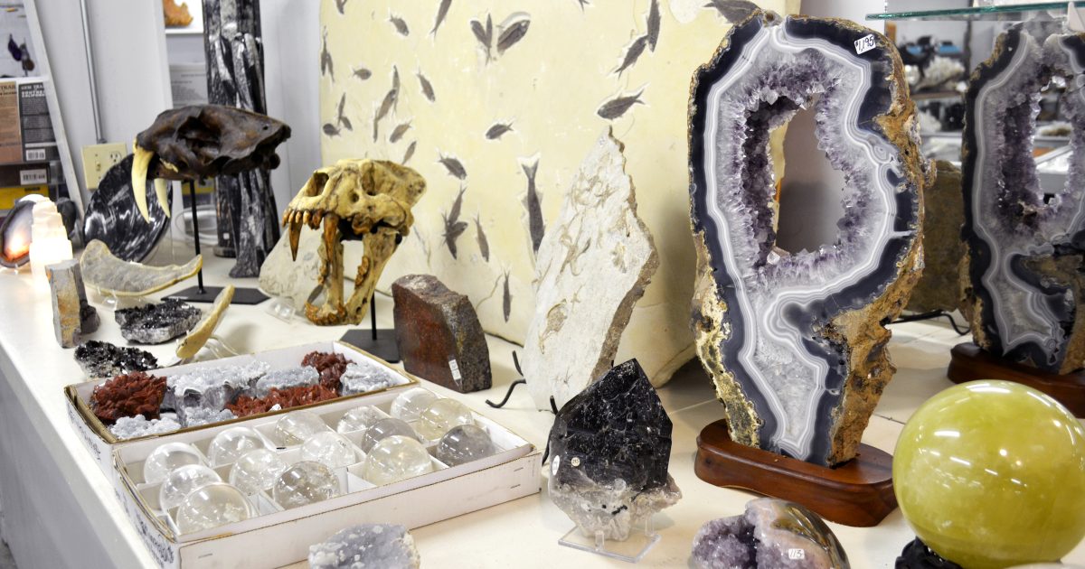 Rock gem mineral hot sale store near me